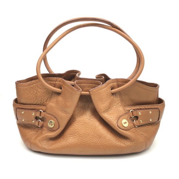 Cole Haan Handbags - Cole Haan Light Brown Pebble Leather Hand Bag